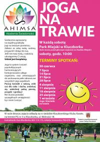 Joga na trawie 2018 plakat