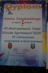 AdamSokołowski - Mistrz Polski Kibiców Sportowych 2020