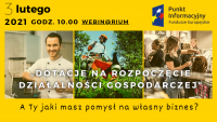 WEBINARIUM (11) bezpłatne webinarium dotacje na działalność