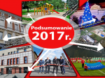 Podsumowanie działań Burmistrza Kluczborka za 2017r.